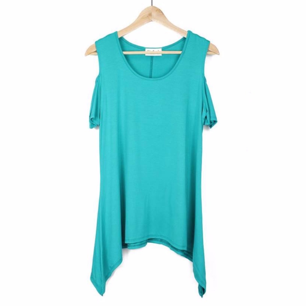 Jade Cold Shoulder Top